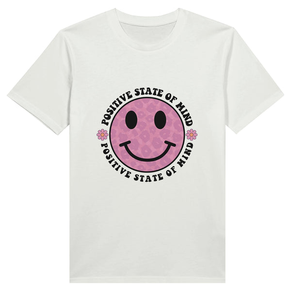 Sunshine on Cotton - Positive State of Mind T-Shirt - White - Print Material