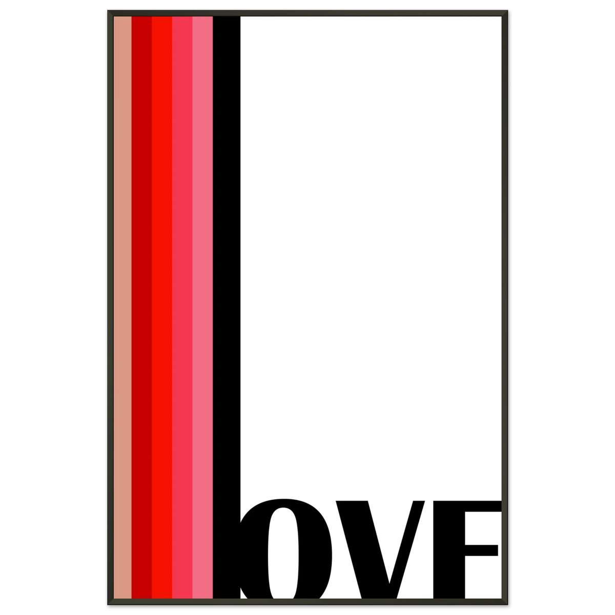 Love on the Edge - Metal Framed Poster - - Metal Framed Posters