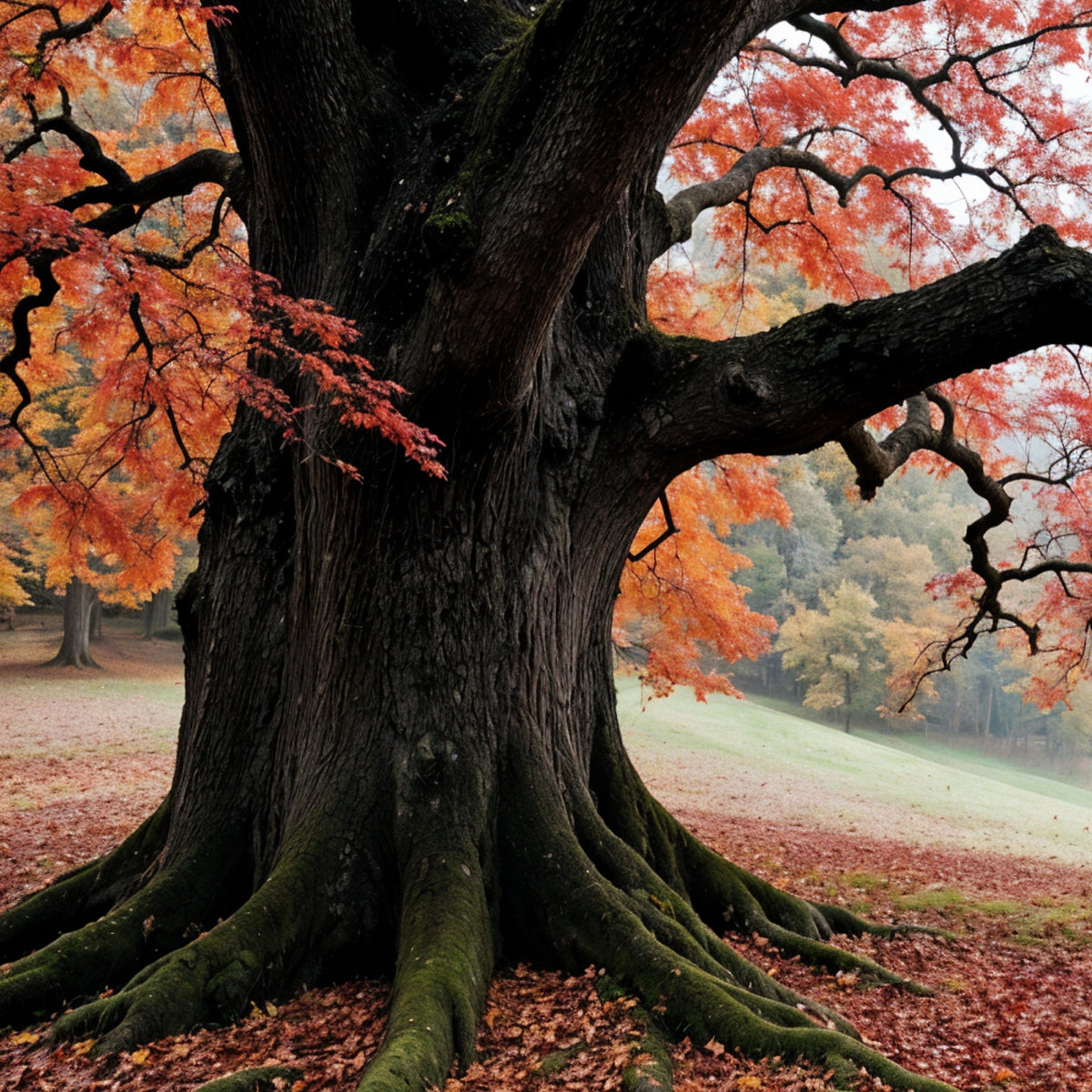 Where Leaves Fall, Memories Rise - Framed Poster - - Wooden Framed Posters