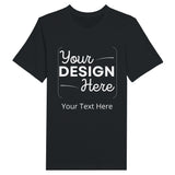 Premium Quality - Perfect Customizable Canvas Tee - Black - Crewneck T-shirts