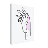 Canvas Charm - Hand Illustration with Natural Texture - - Canvas Prints