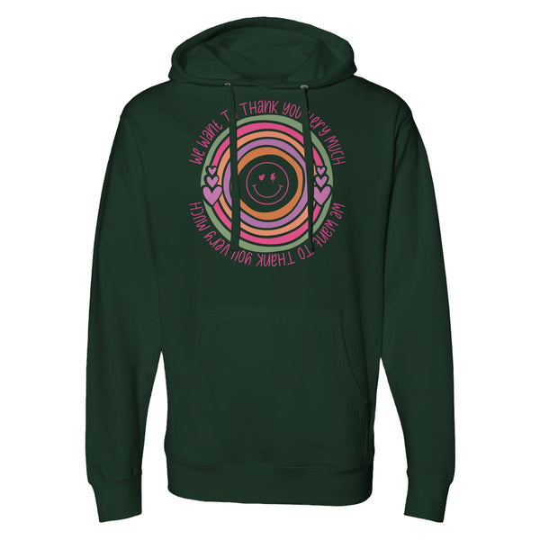 Expressing Thanks - Unveiling Our Thank You Apparel - Forest Green - Hoodies