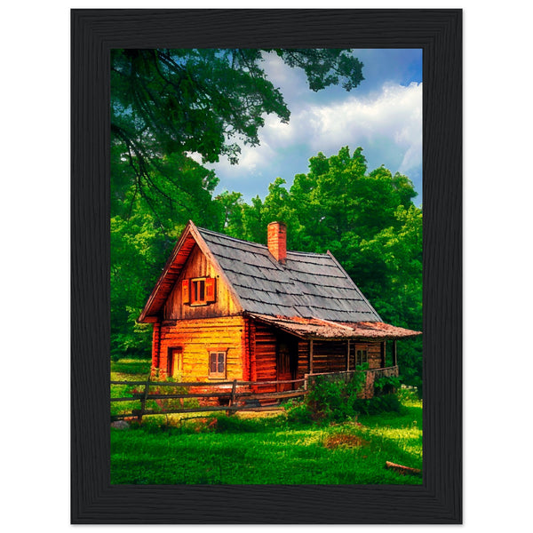 Peaceful Getaway - Framed Poster for Your Home - 13x18 cm 5x7″ Black frame - Framed Posters