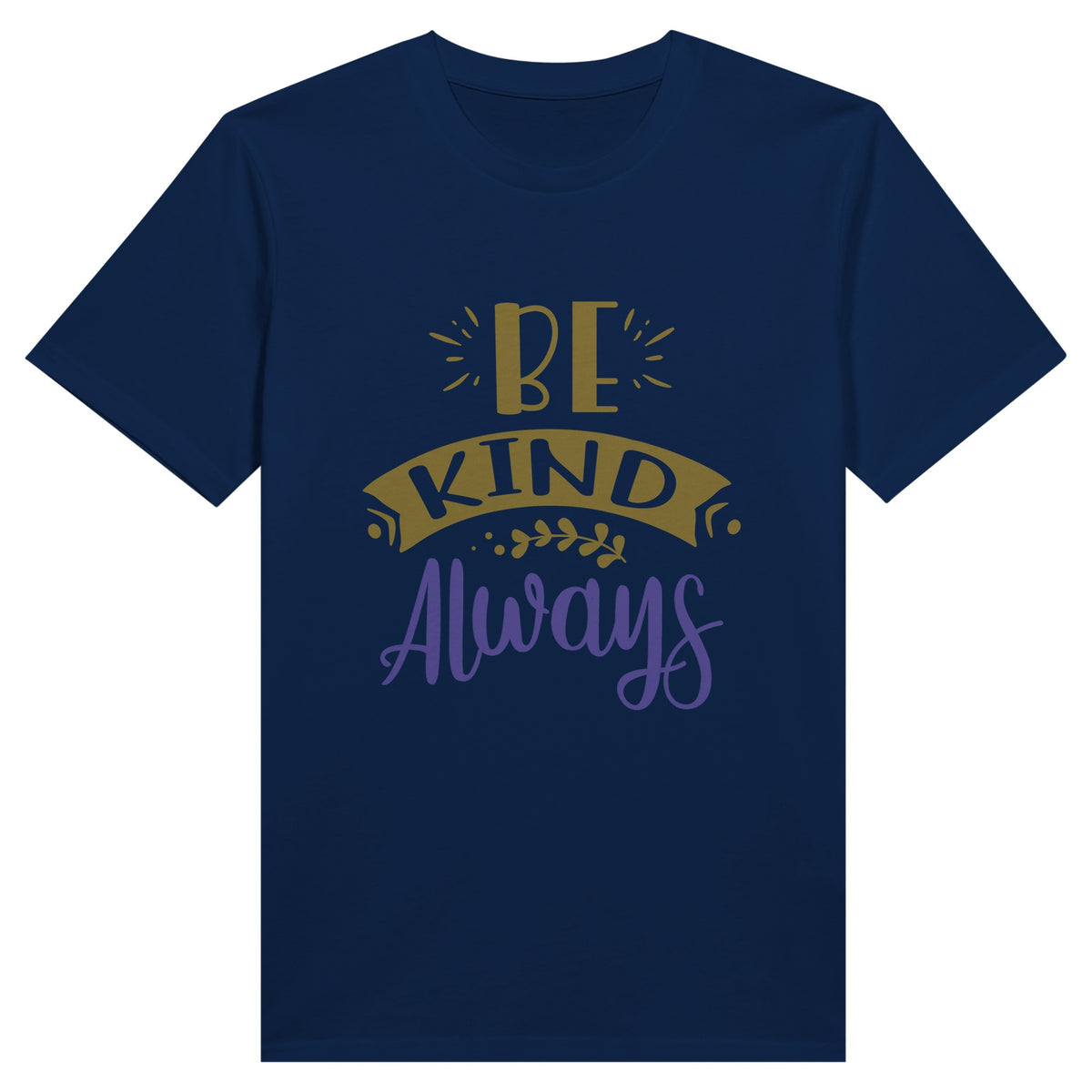 Kindness Always Wins - BE KIND Tee - Navy - Print Material