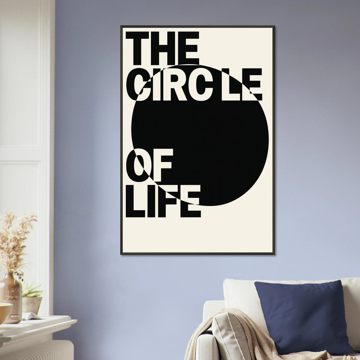 The Circle of Life – Modern Metal Framed Poster Gift - - Metal Framed Posters
