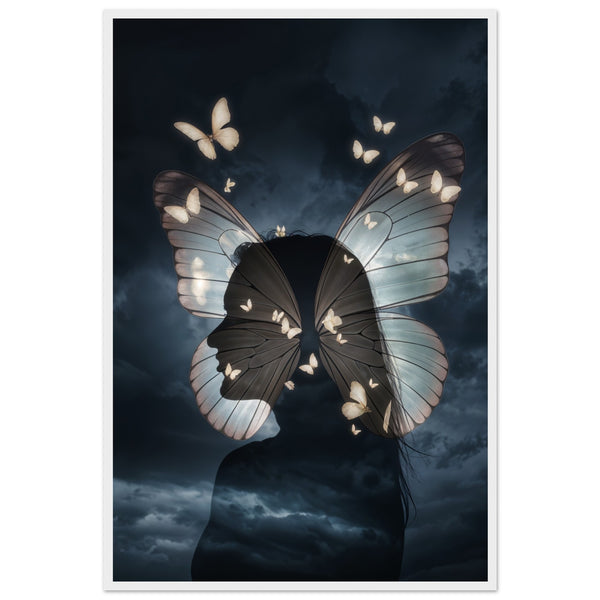 Metamorphosis - Butterfly Soul Framed Art Print - - Framed Posters