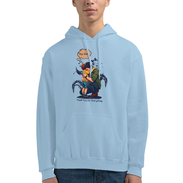 Thank You, Dad - Cherishing Every Moment - Light Blue - Hoodies