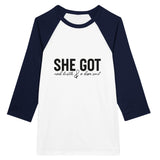 Empowered Elegance - Mad Hustle - Dope Soul - White and Navy - T-shirts