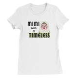 Womens Crewneck T-Shirt for Grandma Love - White - T-Shirt