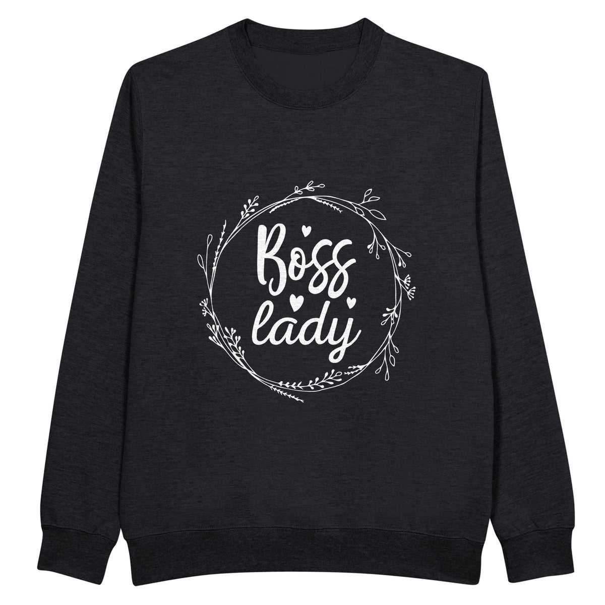 Command Attention - Boss Lady Sweater - Black - Crewneck Sweatshirts