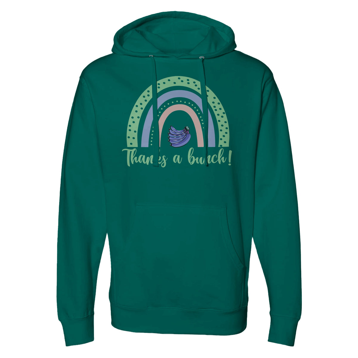 Spread Joy - The 'Thanks a Bunch!' Statement Piece - Alpine Green - Hoodies