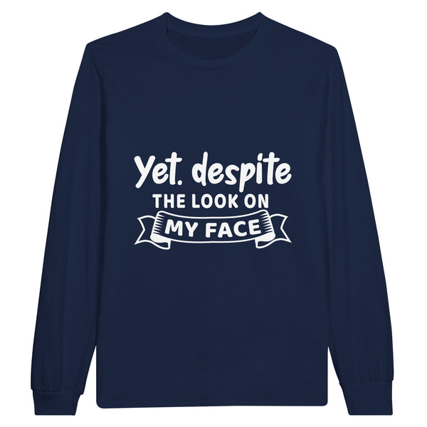 Expression Echoes - Unveiling Emotions in Cotton Canvas - Navy - Sweatshirts