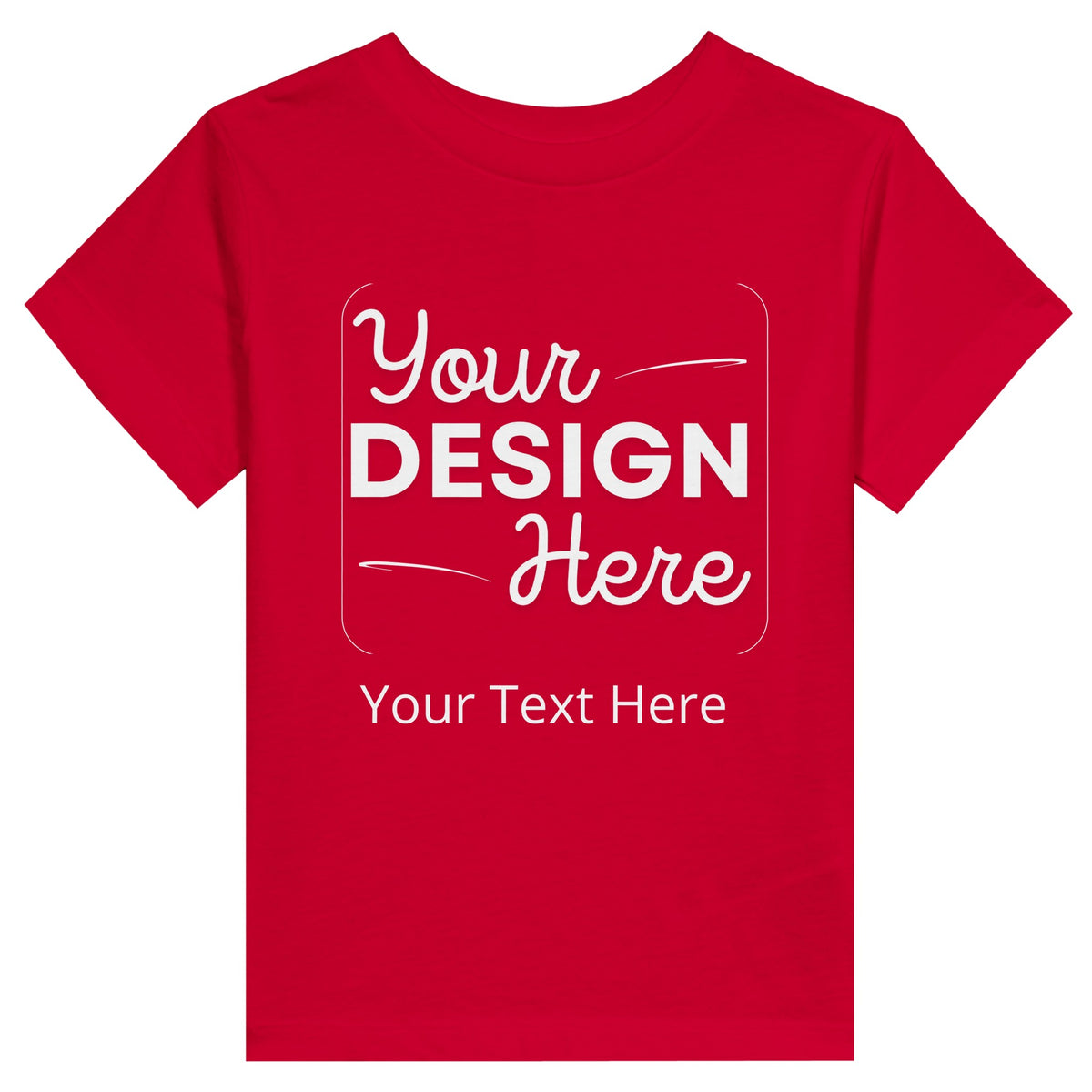 Everyday Joy - Customizable Toddler T-Shirt - Red - Kids' T-Shirts