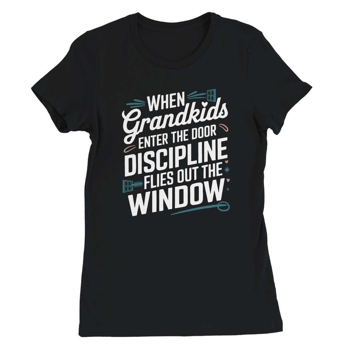 Playful Grandmother T-Shirt Gift – Premium Crewneck - Black - T-Shirt