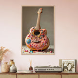 Sweet Strings – Wooden Framed Poster - Wood frame - Wooden Framed Posters