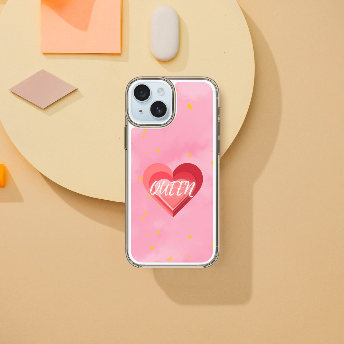 Royal Love Duo - King & Queen Heart iPhone Case - - Tech Accessories