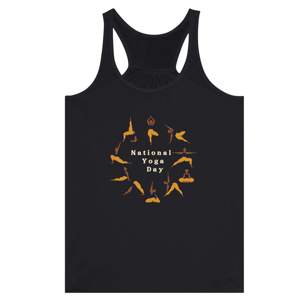 Mindful Movement - Yoga Day Tank - Black - Print Material