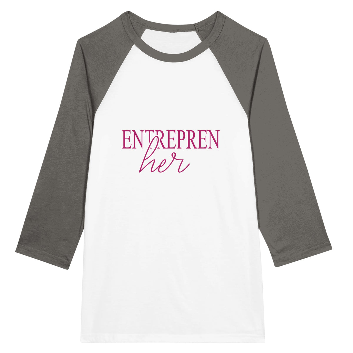 Elevate Your Style - 'Enterprenher' - White and Asphalt - T-shirts