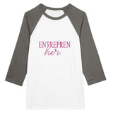 Elevate Your Style - 'Enterprenher' - White and Asphalt - T-shirts