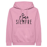 Eternal Embrace - Personalised Memories on Premium Hoodie - Light Pink - Hoodies