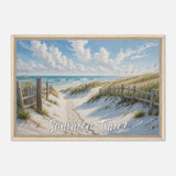 Ocean Breeze - Summer Time Beach Escape - 60x90 cm 24x36″ - Framed Canvas