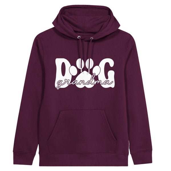 Furry Family Love - Celebrate Dog Grandma Status - Maroon - Hoodies