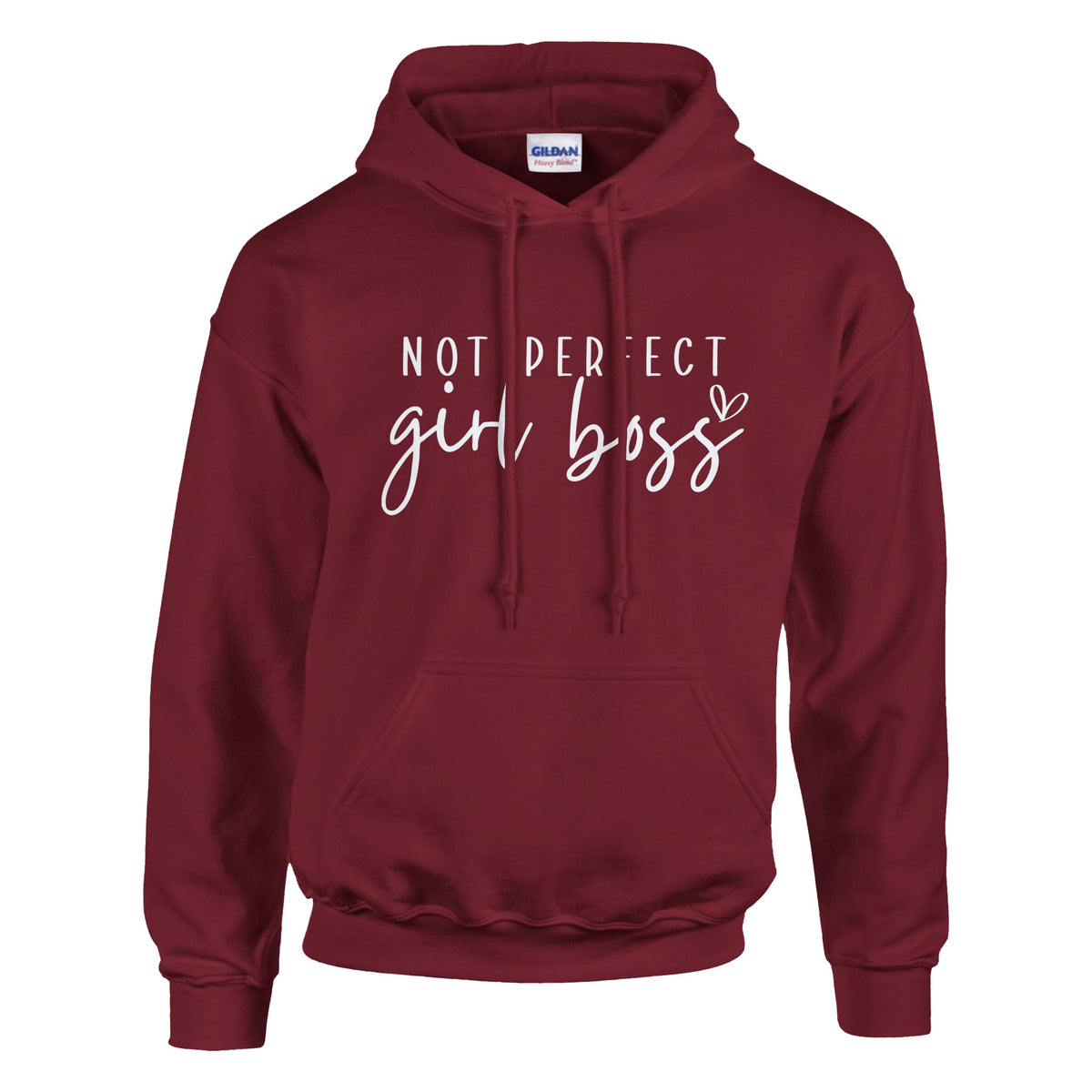 Own Your Imperfections - Not Perfect Hoodie - Garnet - Hoodies