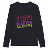 Anxiety in Time - Forever Anxious - Black - Long Sleeve T-shirts