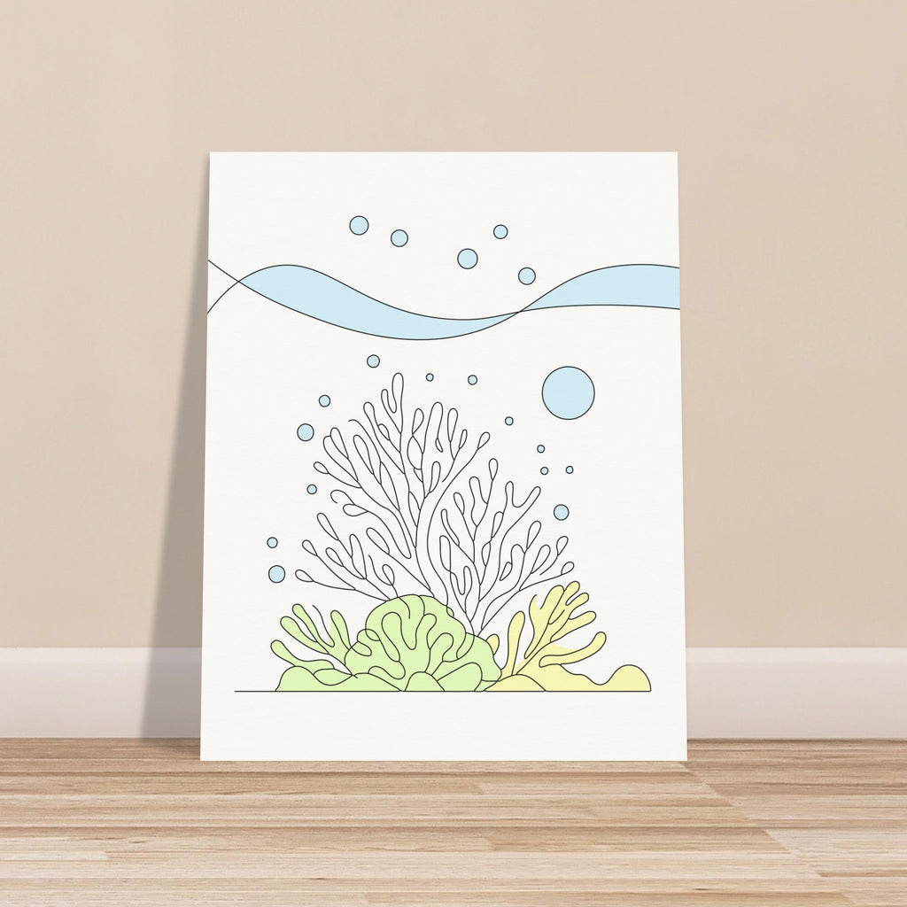 Peaceful Oceanscape - The Calm Beneath the Waves - 40x50 cm 16x20″ - Posters