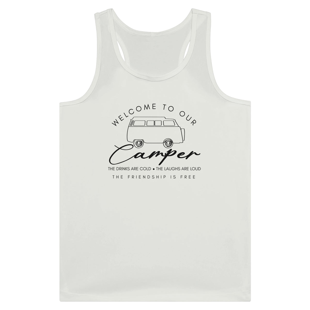 Cheers to Camper Life - Cold Drinks, Warm Hearts - - Tank Tops