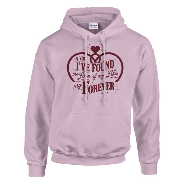 In You, I Found My Forever – Cozy Gildan Hoodie for Husband - Light Pink - Hoodies