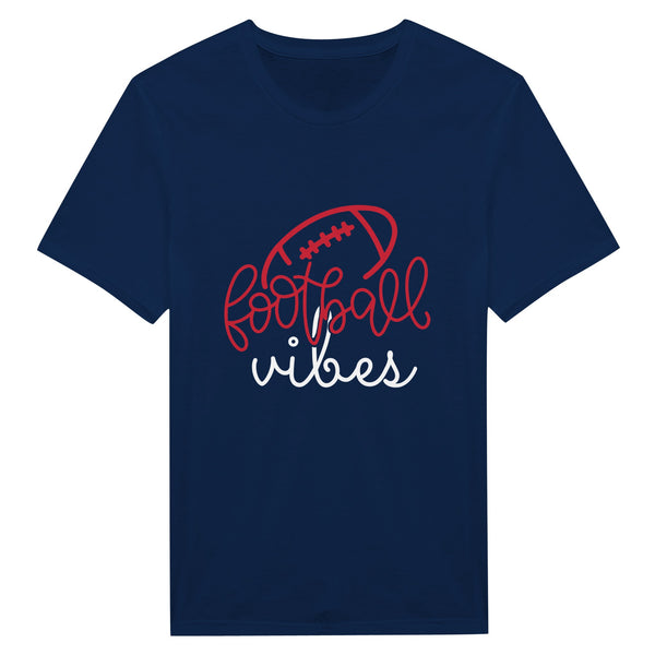 Football Vibes – Classic Game Day Tee - Navy - T-shirts