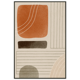 Boho Calm – Abstract Shapes Metal Framed Poster - Default Title - Metal Framed Posters