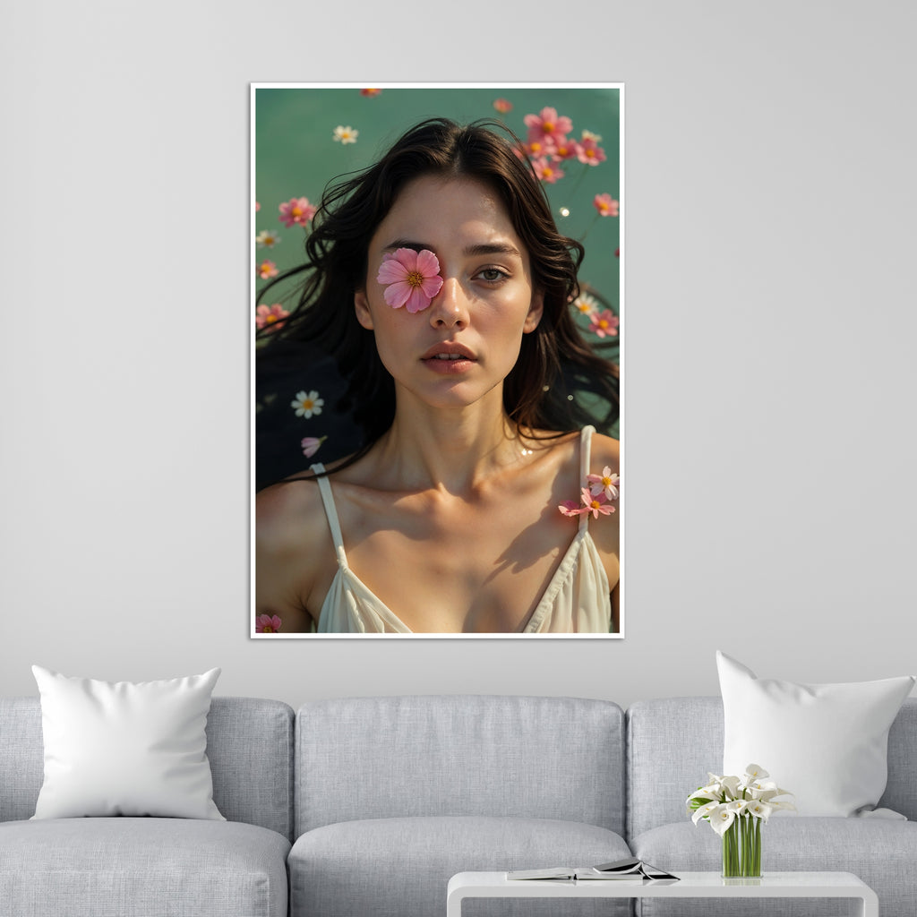 A Floral Whisper of Grace - 24x36 - Framed Posters