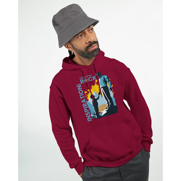 Strength and Support - A Heartfelt Design - Cardinal Red - Hoodies