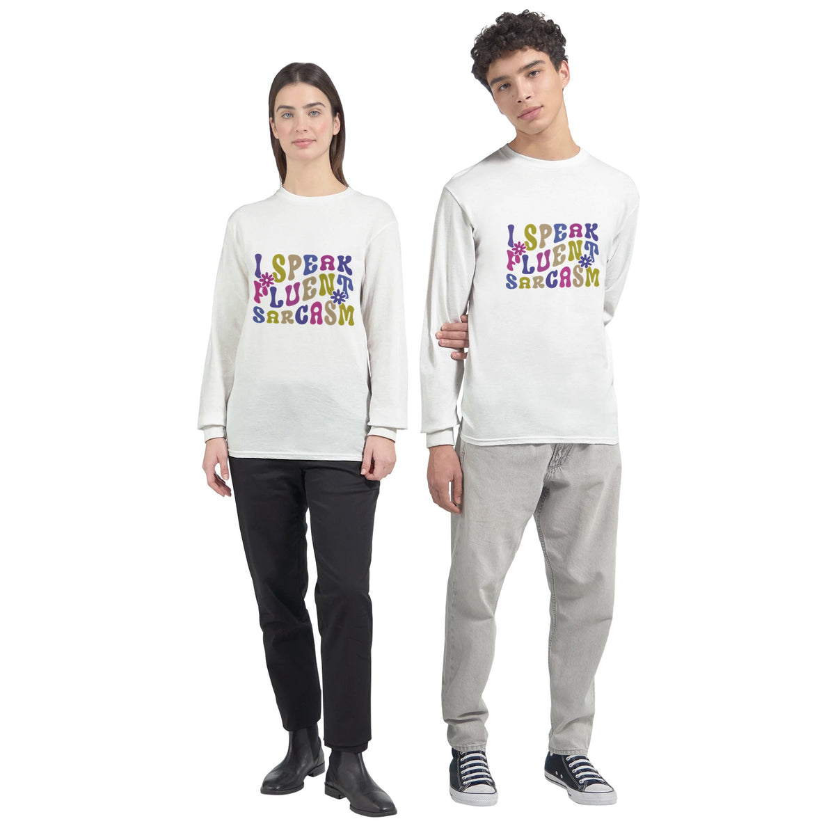 Tongue-in-Cheek Threads - Communicate in Style - - Sweatshirt