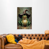 Enchanted Frog in Witch’s Hat - - Framed Posters