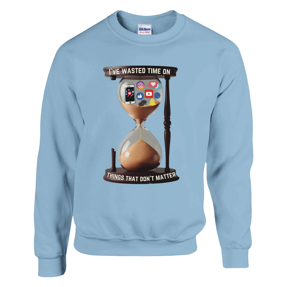 Sands of Time - Social Media Reflection Sweatshirt - Light Blue - Sweatshirt