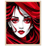 Red Passion - Art That Speaks - 40x50 cm 16x20″ Wood frame - Framed Poster