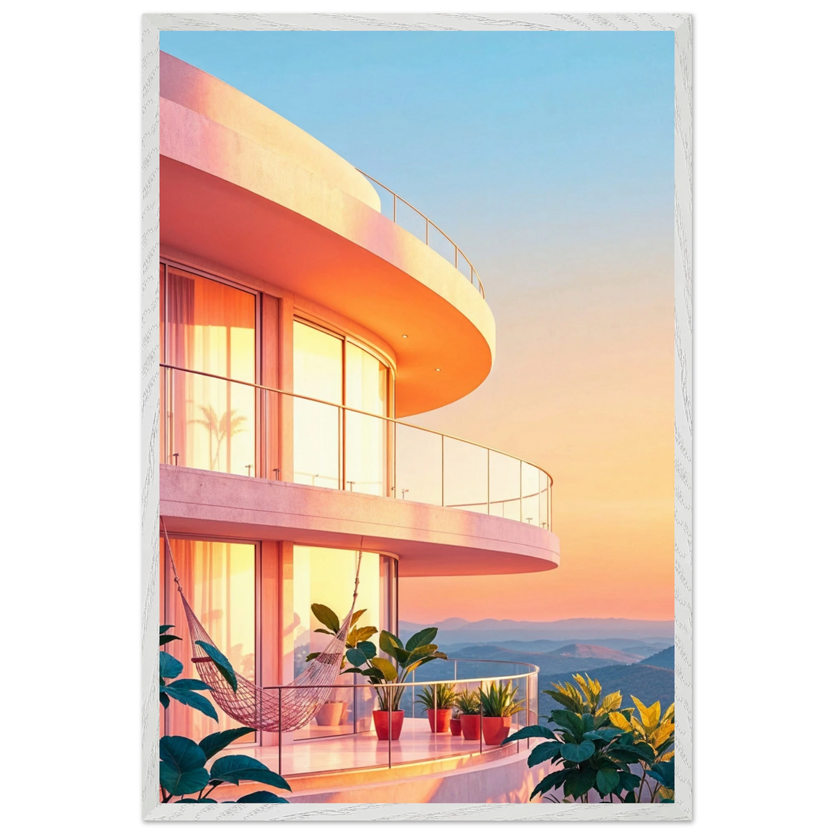 Golden Hour Escape – Framed Poster - - Wooden Framed Posters