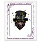 Elevate Your Decor - Steampunk, Funky, and Urban Gorilla Poster Set - - Wooden Framed Posters