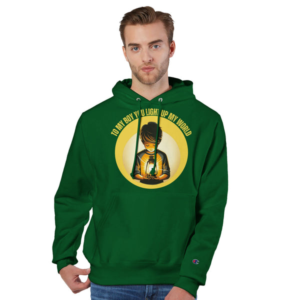 Lantern of Love - A Symbol of Fatherly Guidance - Dark Green - Hoodies