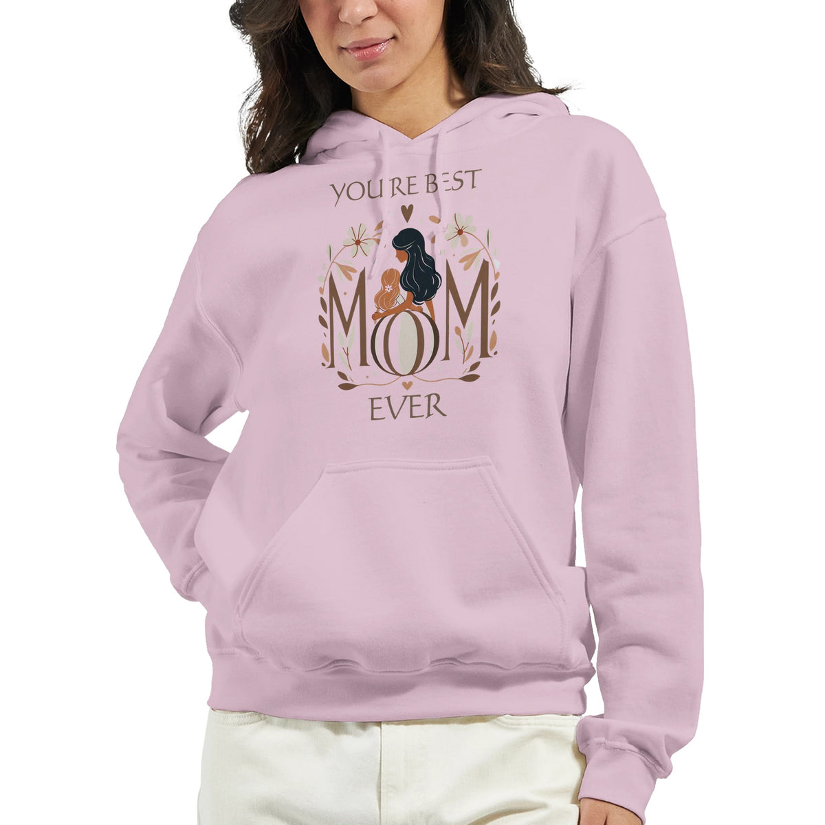 Garden of Affection - MOM & Daughter Hoodie - Light Pink - Hoodies