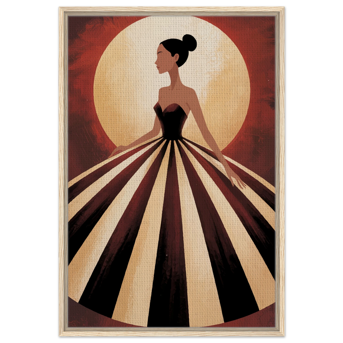 Framed Canvas Gift – Vintage Glamour Doll - - Canvas