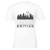 London in Monochrome Elegance - White - Crewneck T-shirts