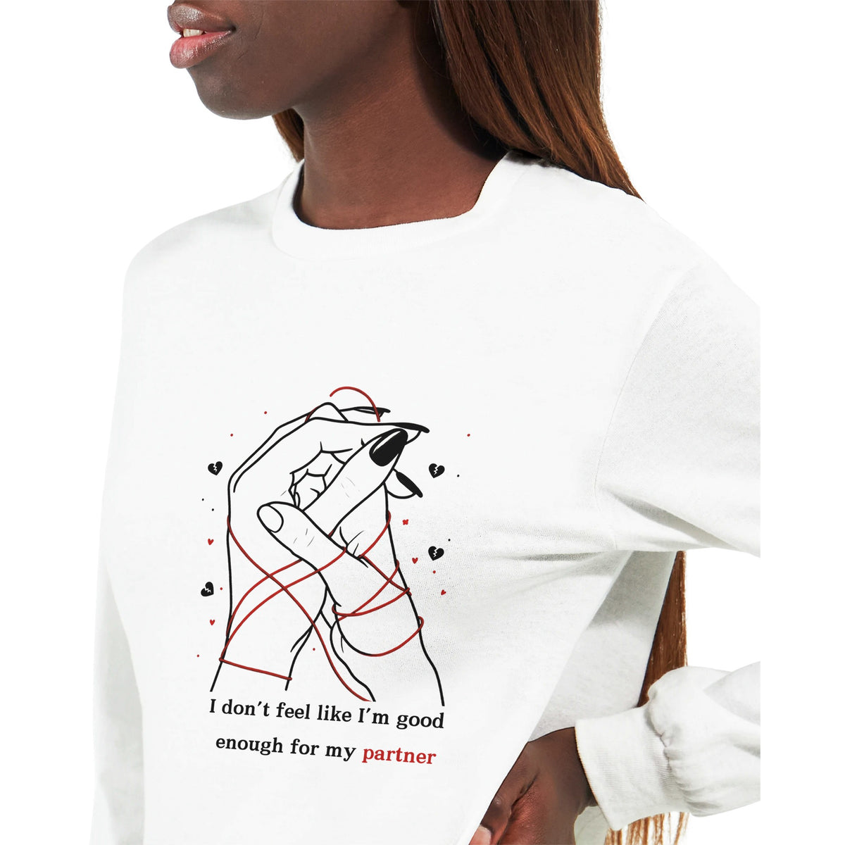 Interlaced Affection - Longsleeve Love Emblem - - Long Sleeves T-shirts