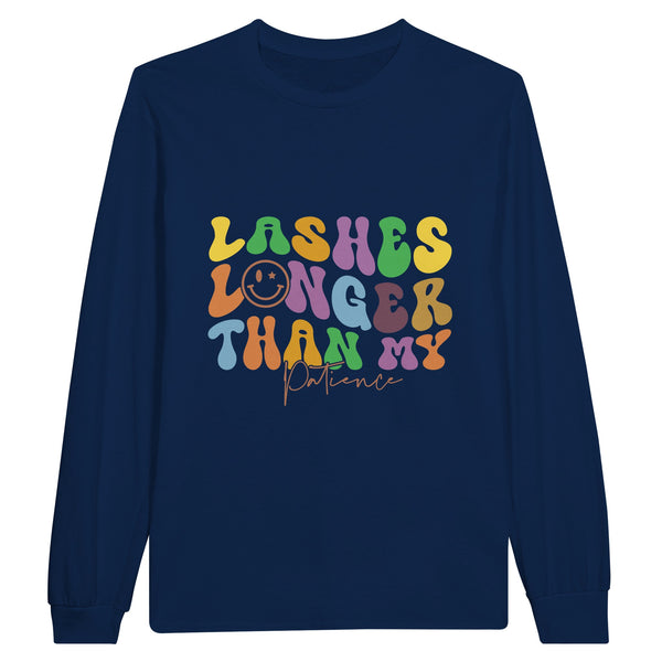 Patience Tested - Lashes Longer Than My Limits - Navy - Sweatshirt