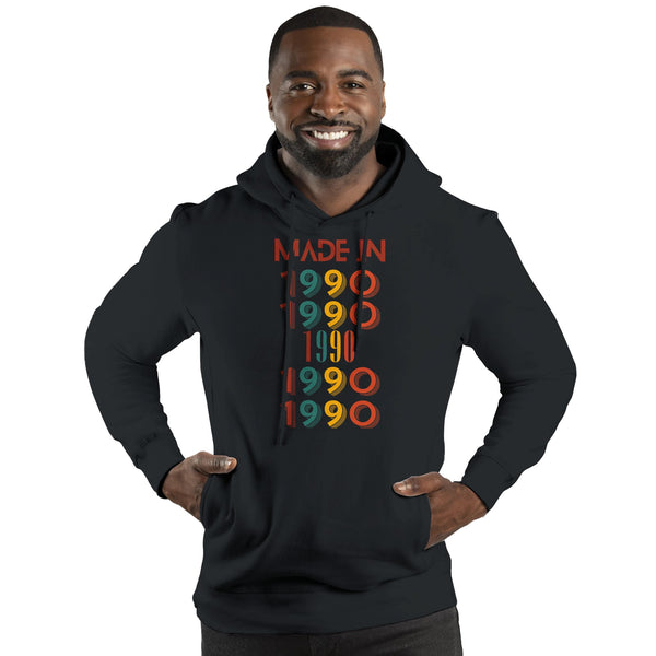 Customizable Year Ultimate Fleece Hoodie - Eco-Friendly & Stylish - Black - Pullover Hoodies