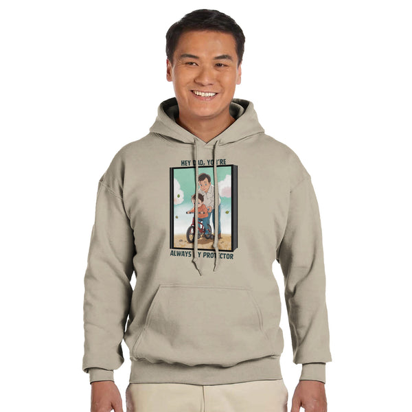 Always My Protector - A Tribute to Fatherhood - Sand - Hoodies