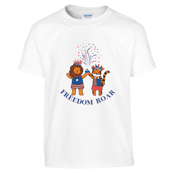 Patriotic Animal Friends Celebration - White - T-Shirts